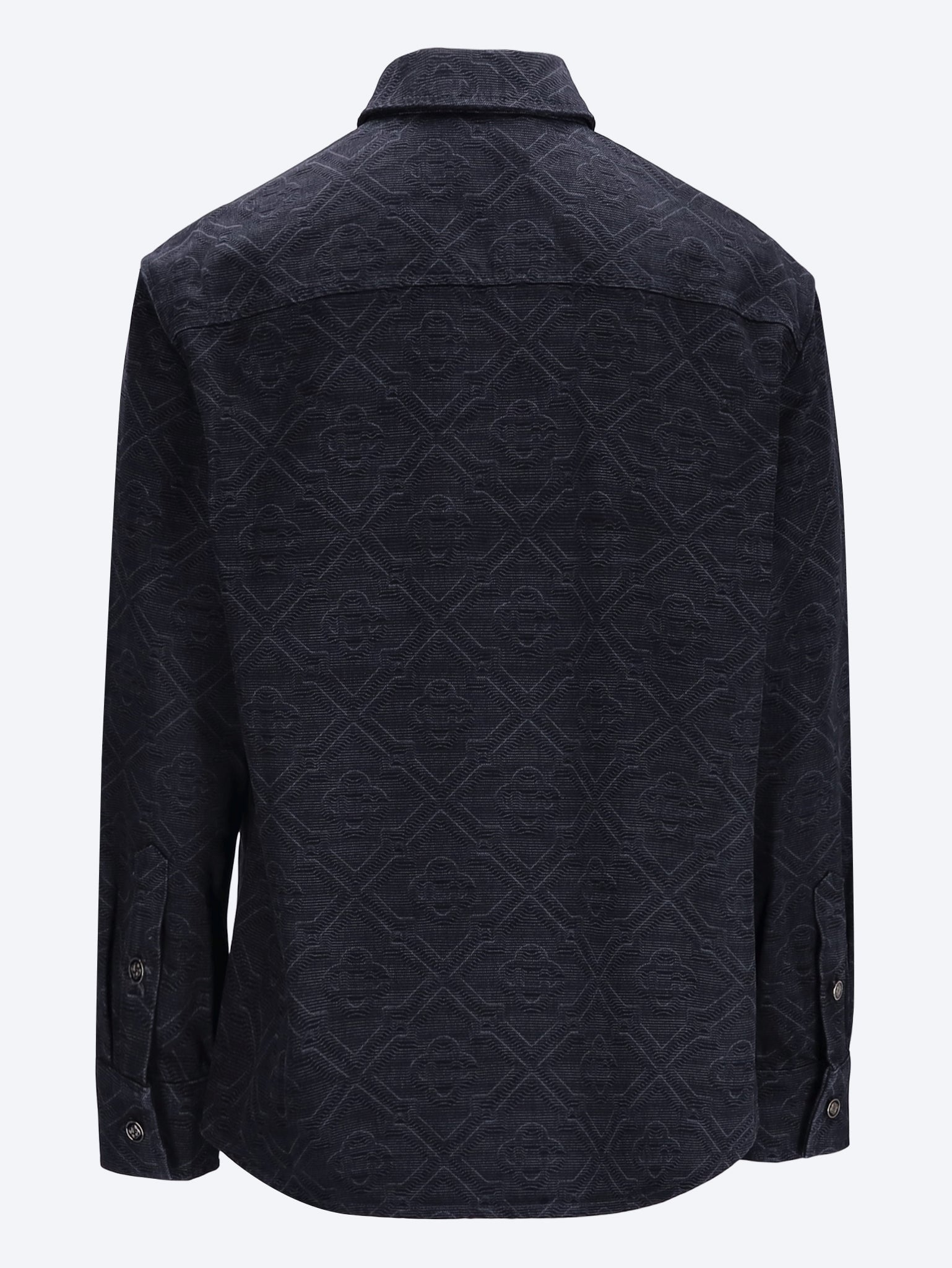 Laser monogram denim shirt 3