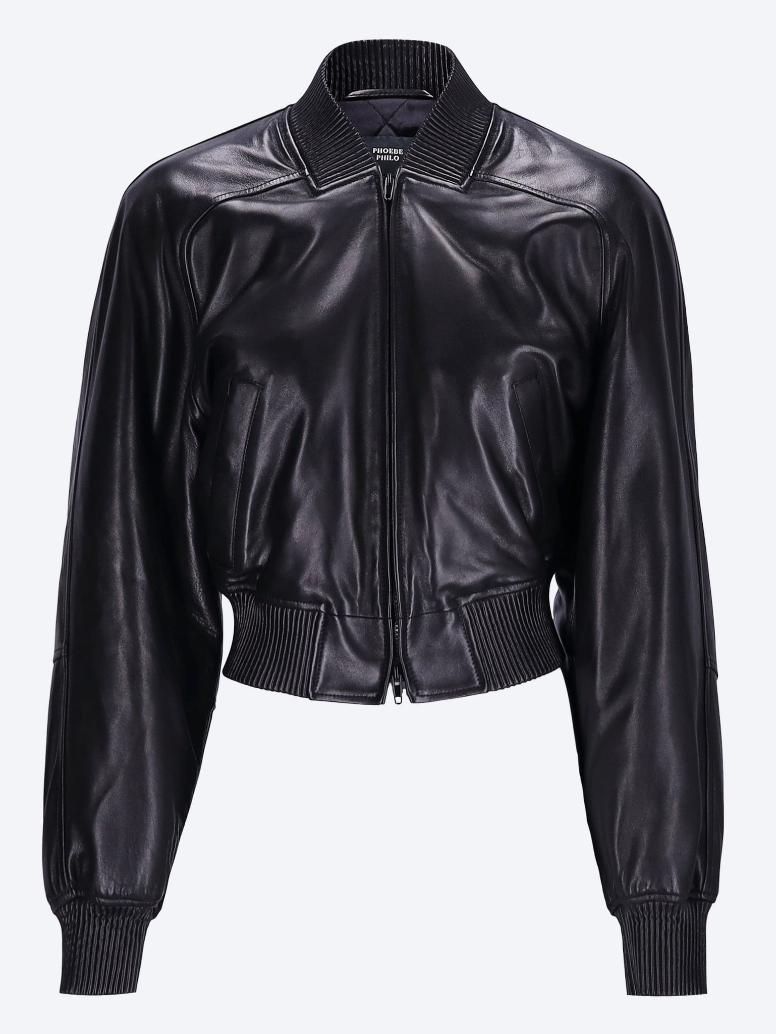 Leather bomber jacket 1