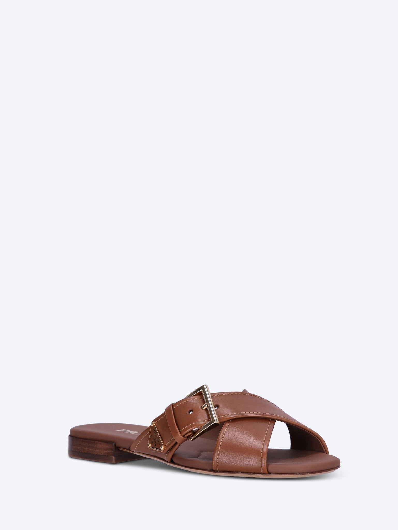 Leather crisscross slides 2