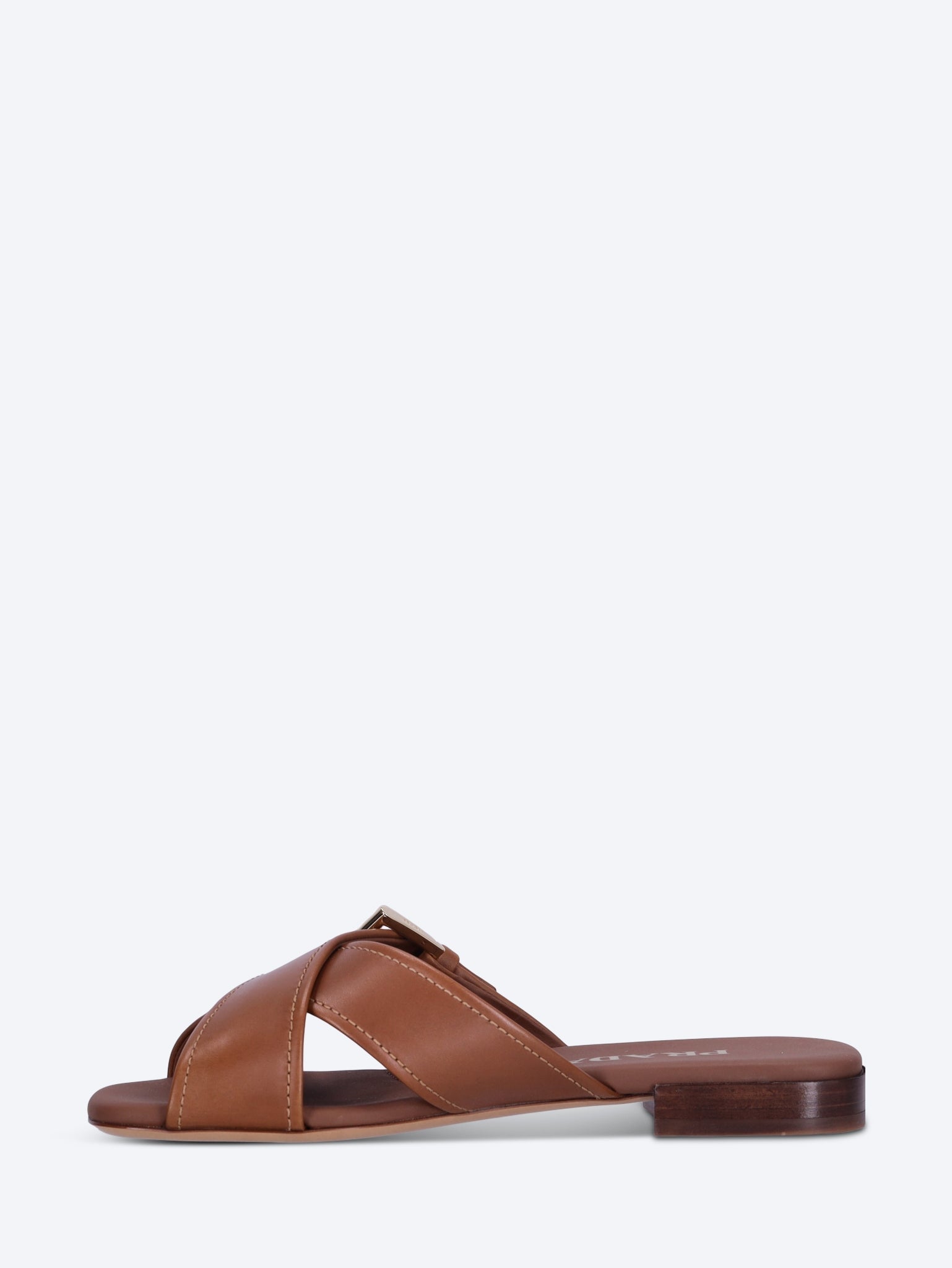 Leather crisscross slides 4