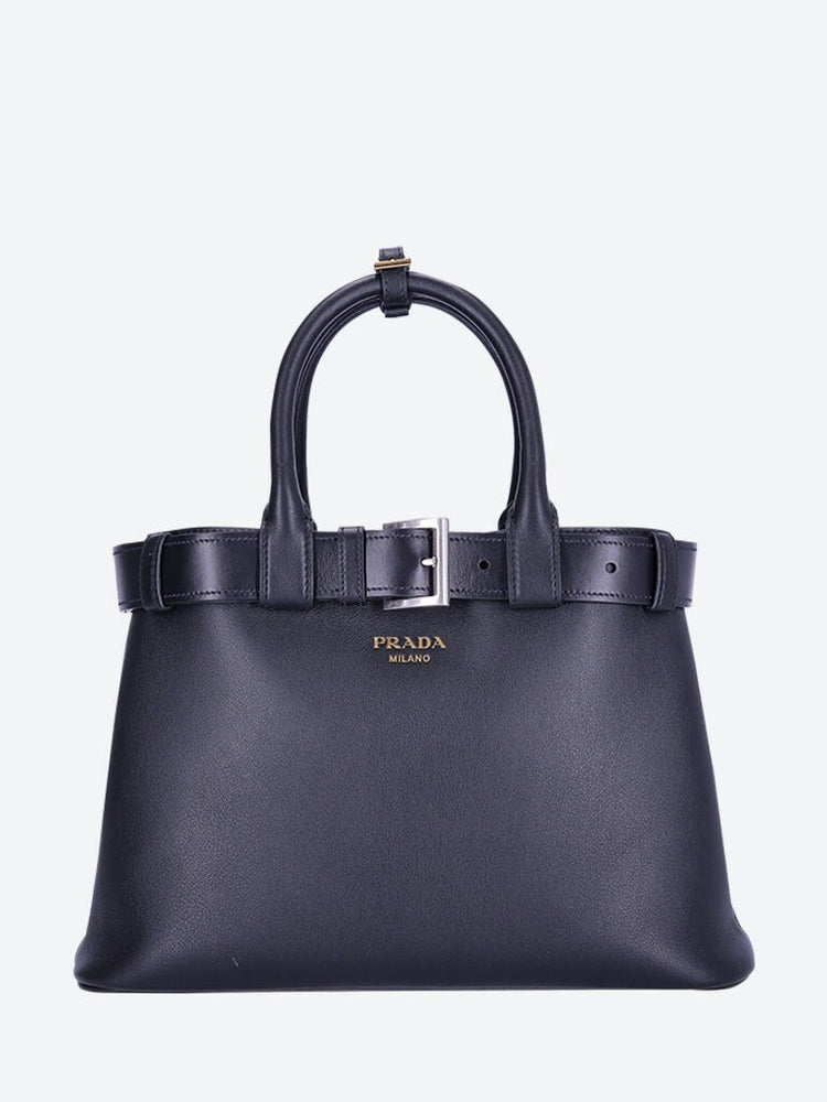 Prada Buckle medium leather handbag with belt 1