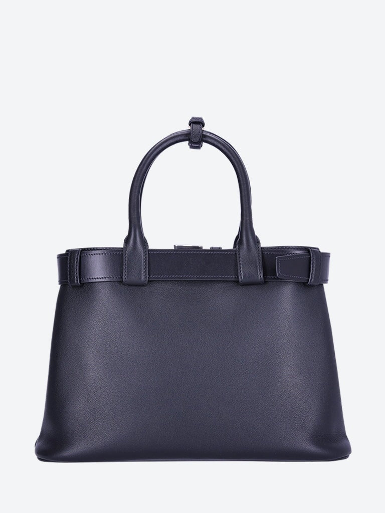 Prada Buckle medium leather handbag with belt 4