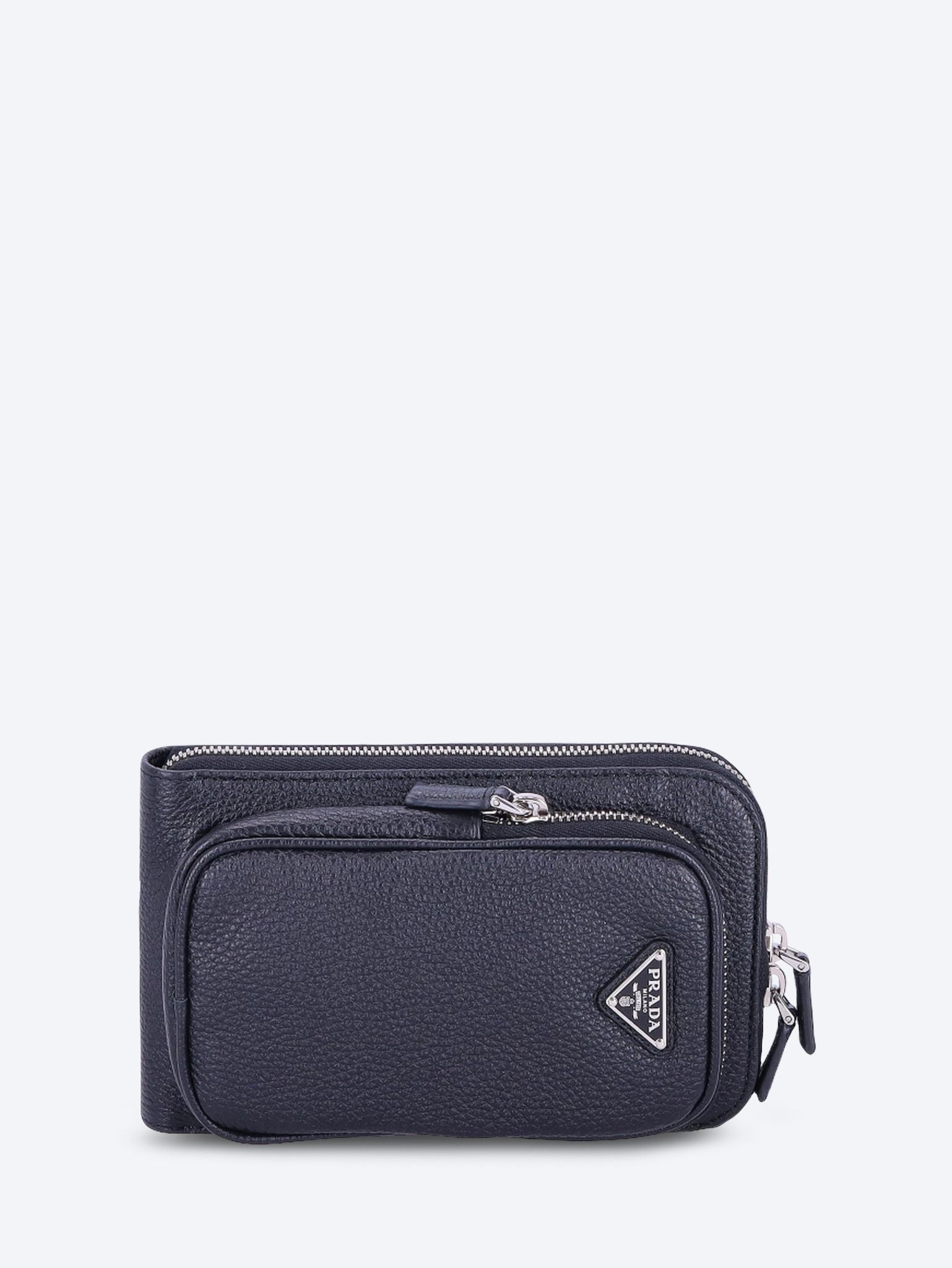 Black leather smartphone case 1