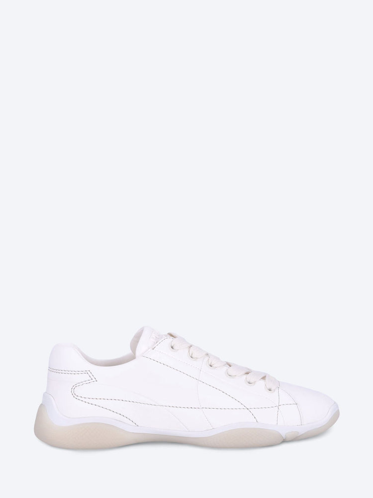 Leather lace up sneakers 1