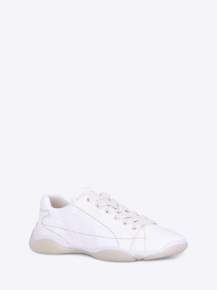 Leather lace up sneakers 2