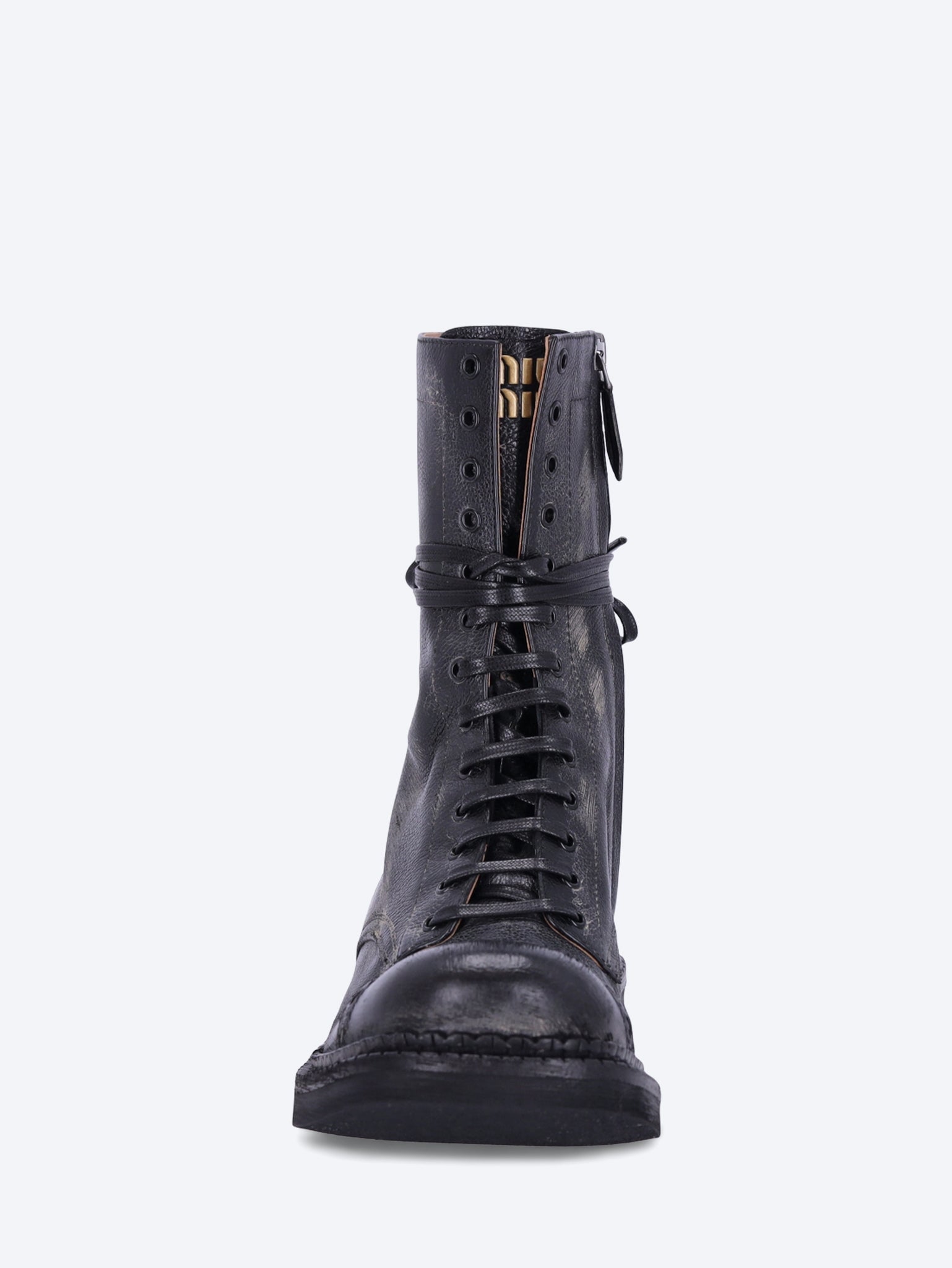Bottes à lacets en cuir 3