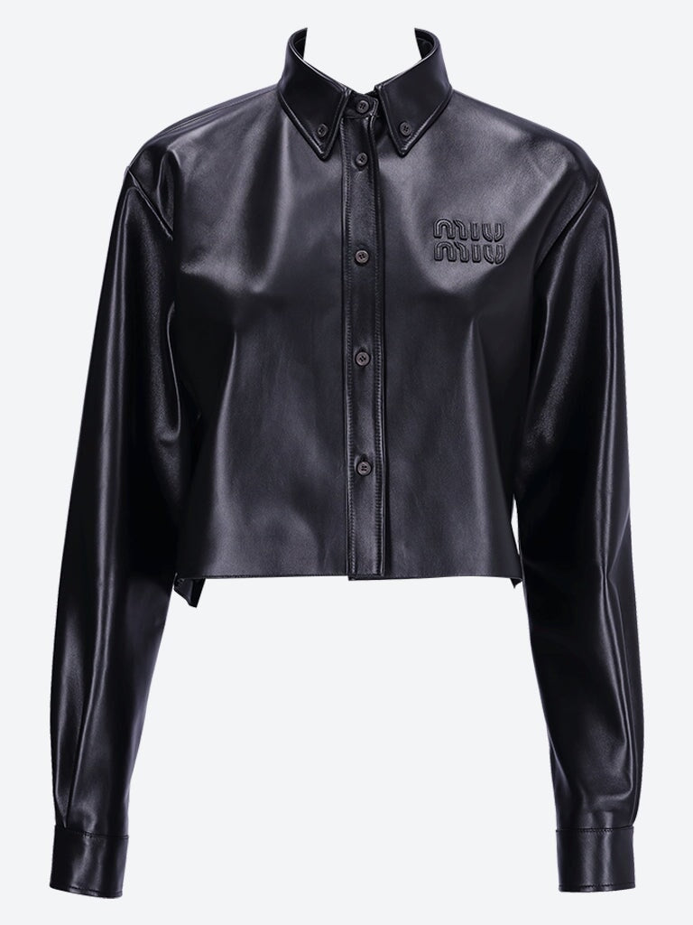 Nappa leather shirt 1