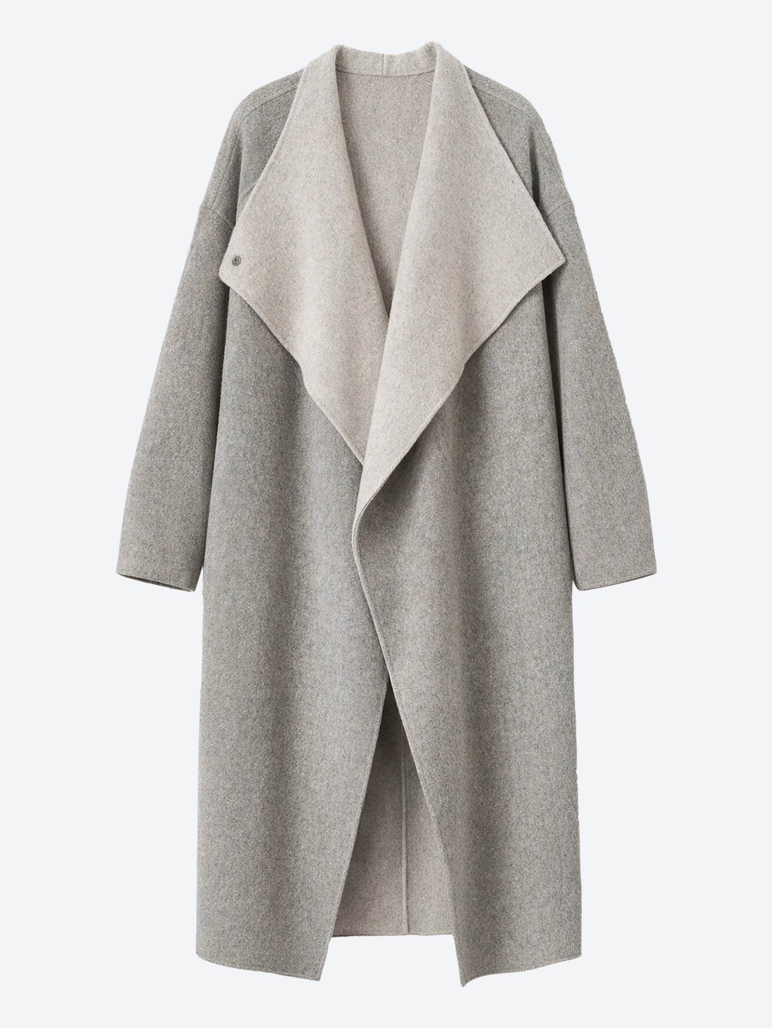 Leroy reversible funnel neck wool coat 1