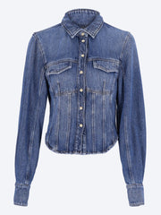 Light denim corsage shirt ref: