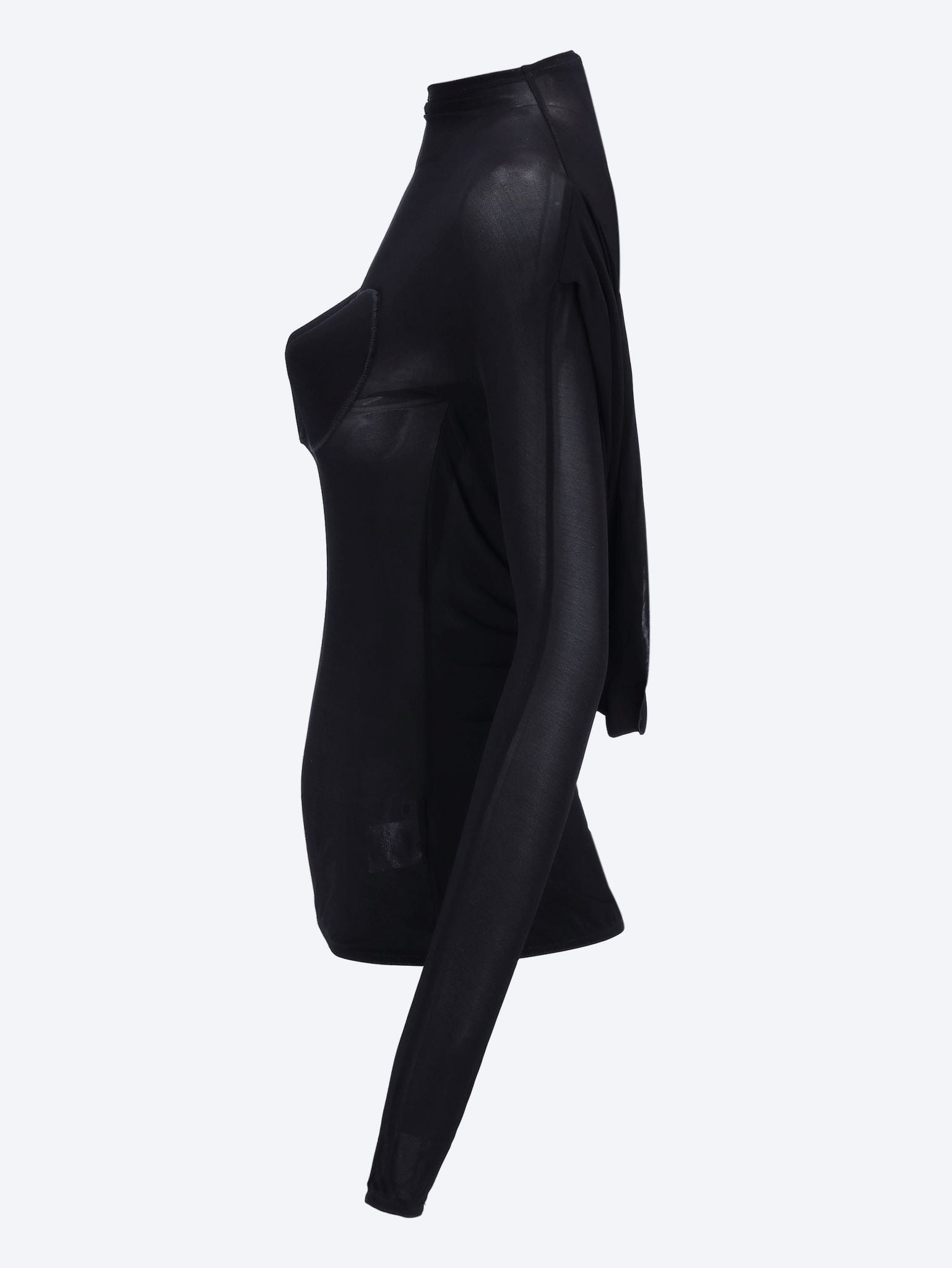 Light jersey backless top with covered cup detail top 2