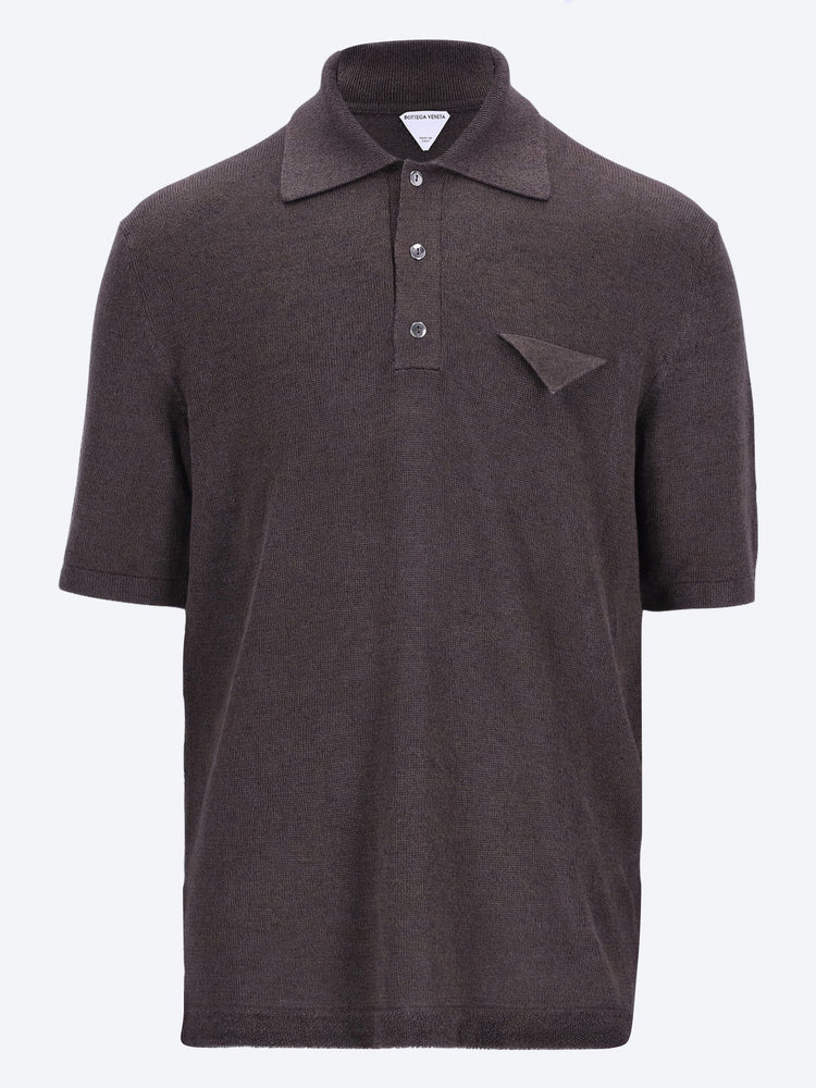 Polo en tricot en lin léger 1