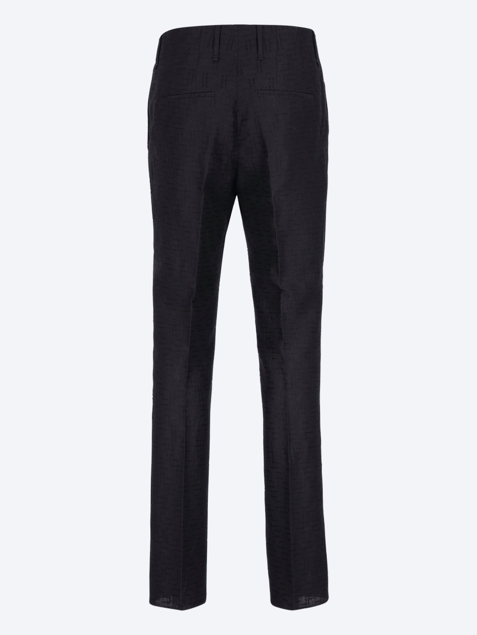 Linen ff jacquard pants 3
