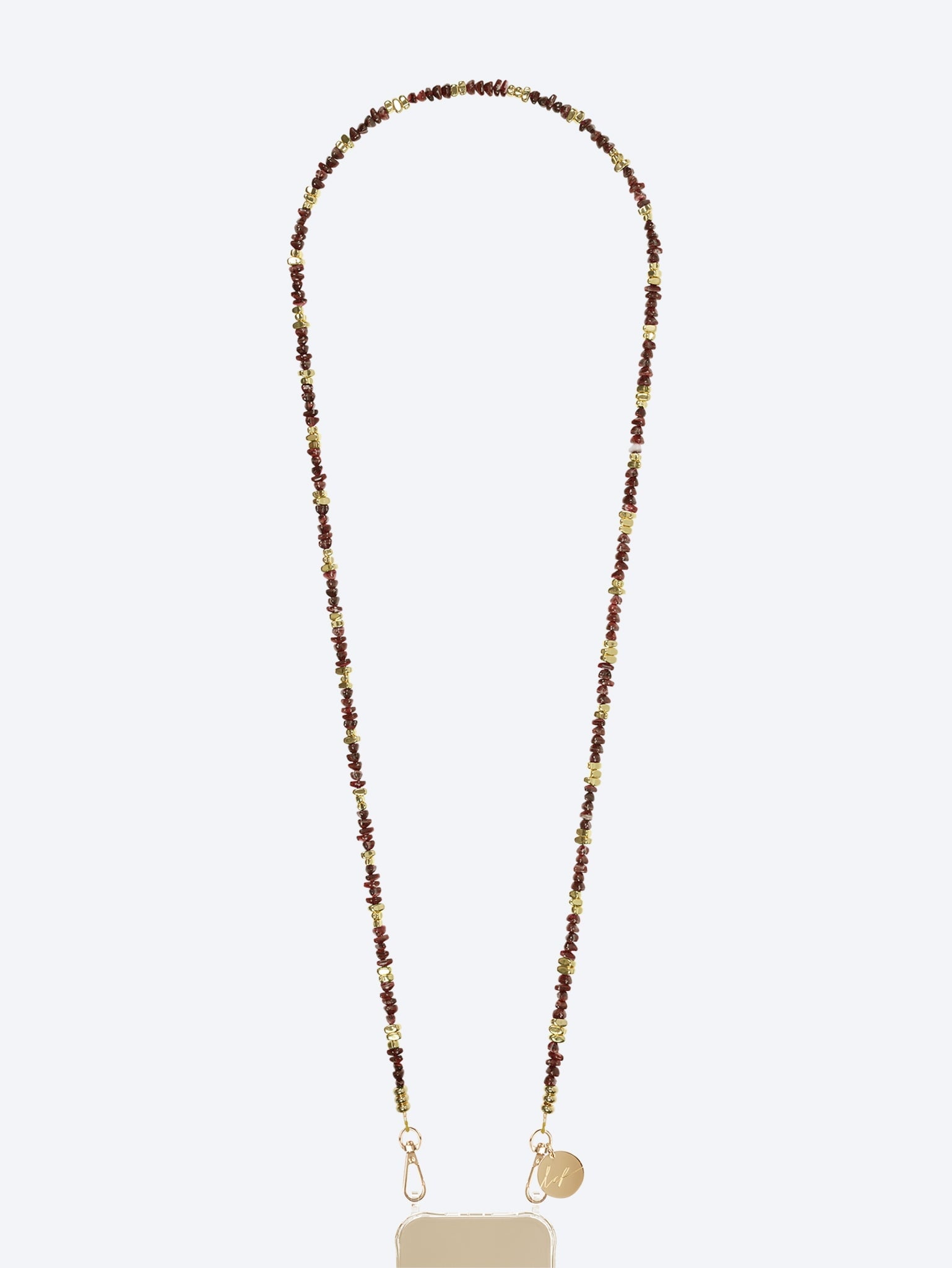 Long liviya brown pearl chain 120cm 1