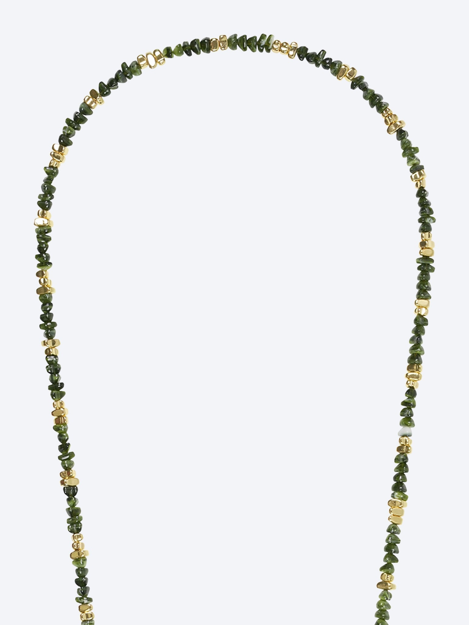 Long liviya khaki pearl chain 120cm 2