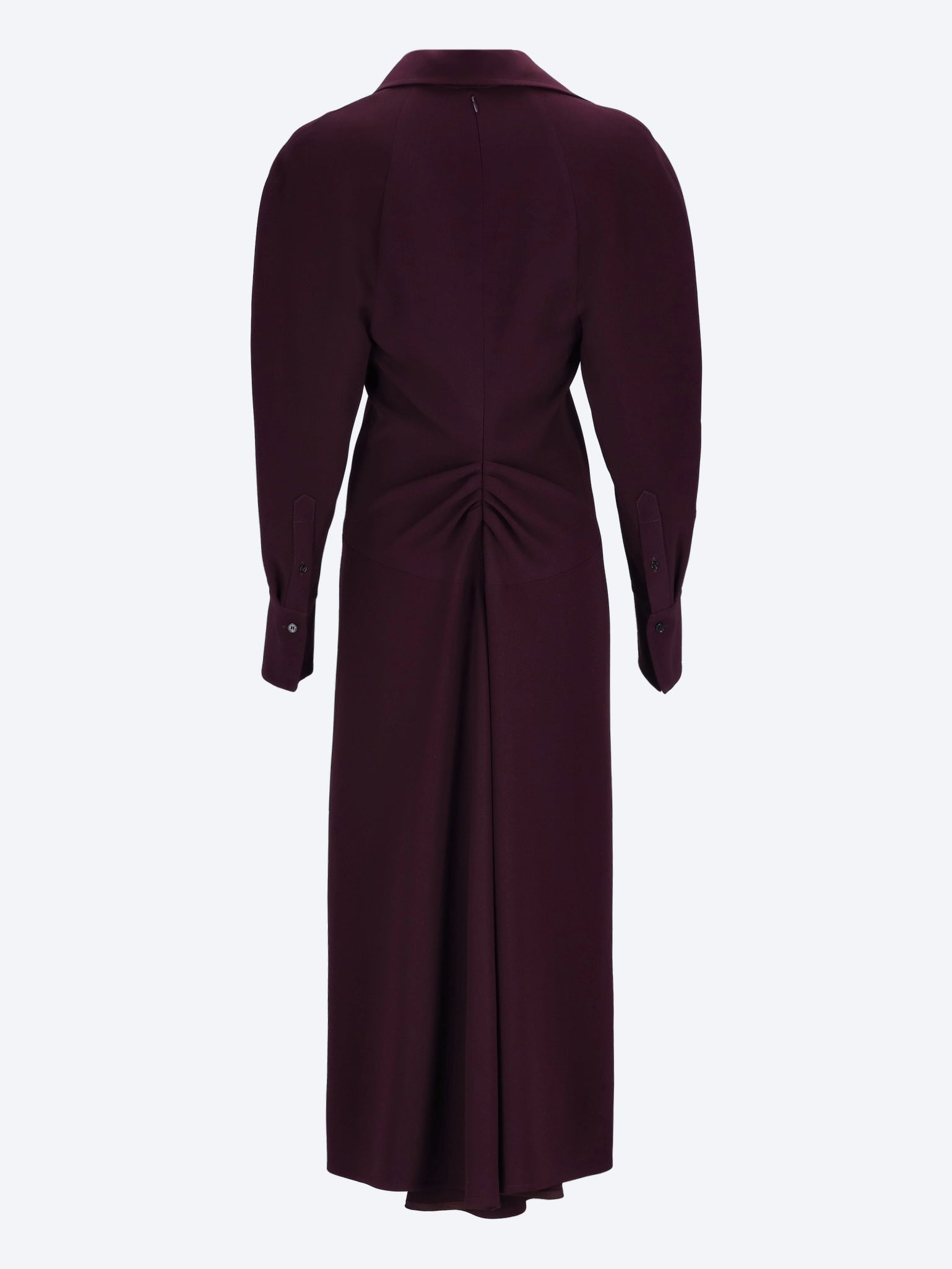 Long sleeve polo collar midi dress 3