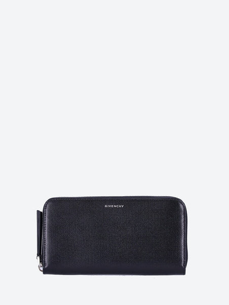 Long zipped leather wallet