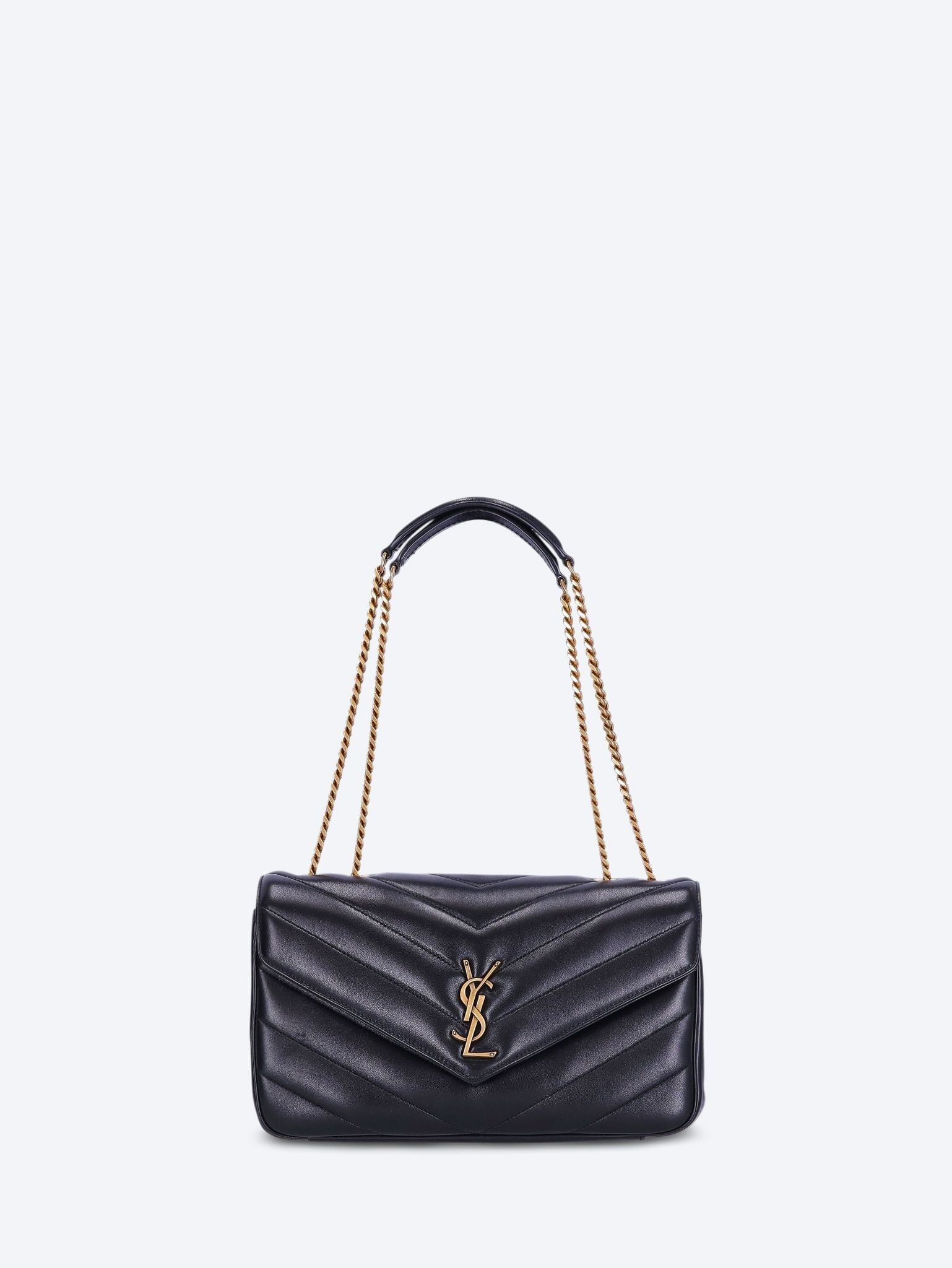 Loulou medium leather shoulder bag 1