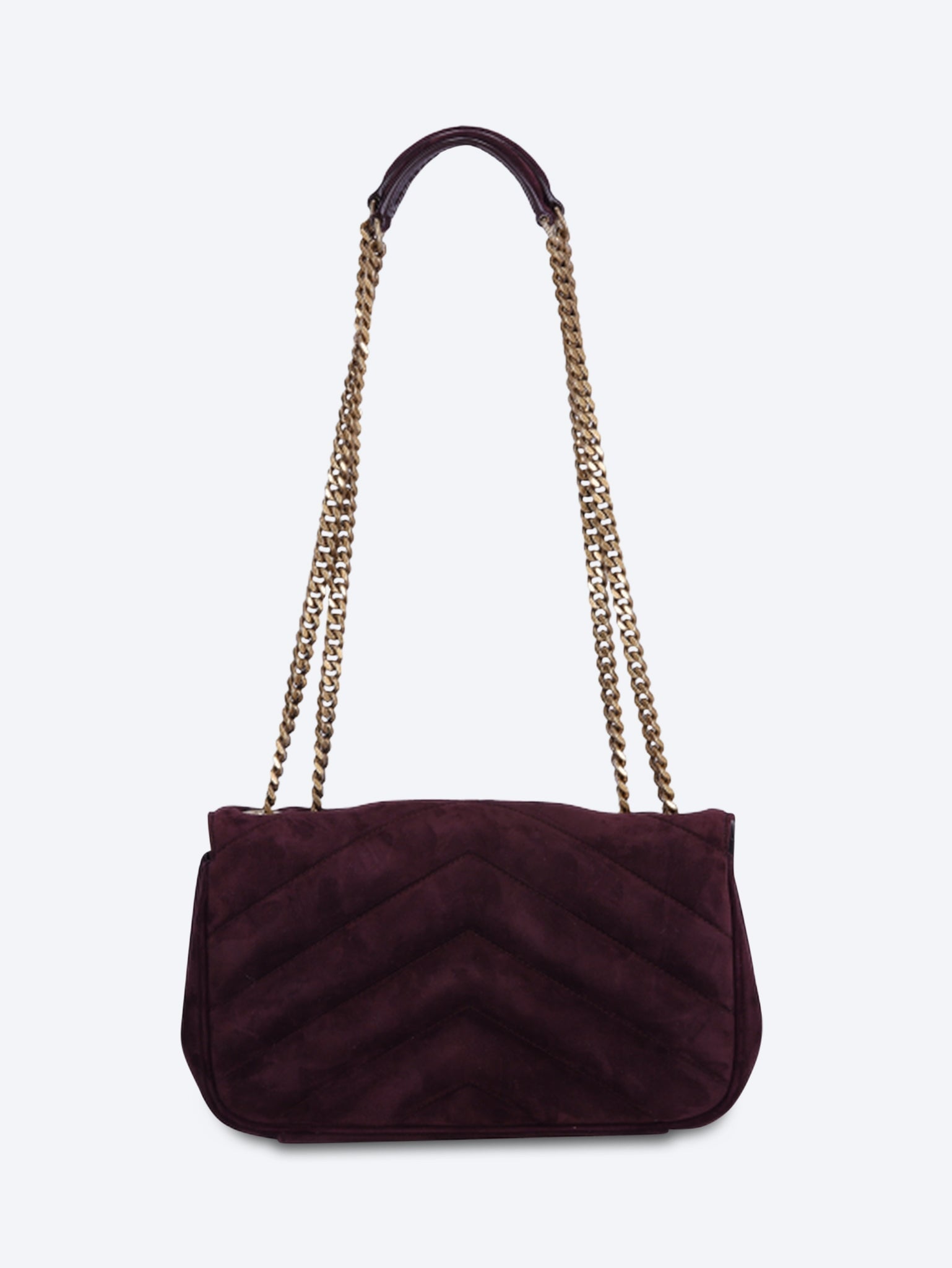 Loulou small suede shoulder bag 4