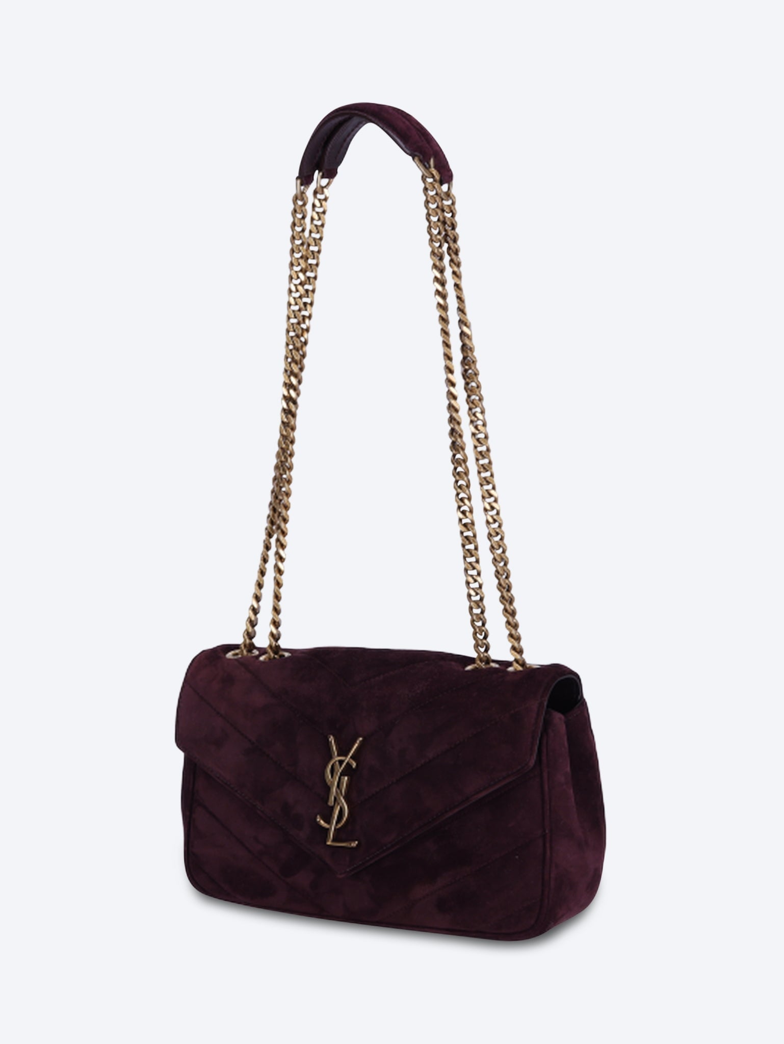 Loulou small suede shoulder bag 2