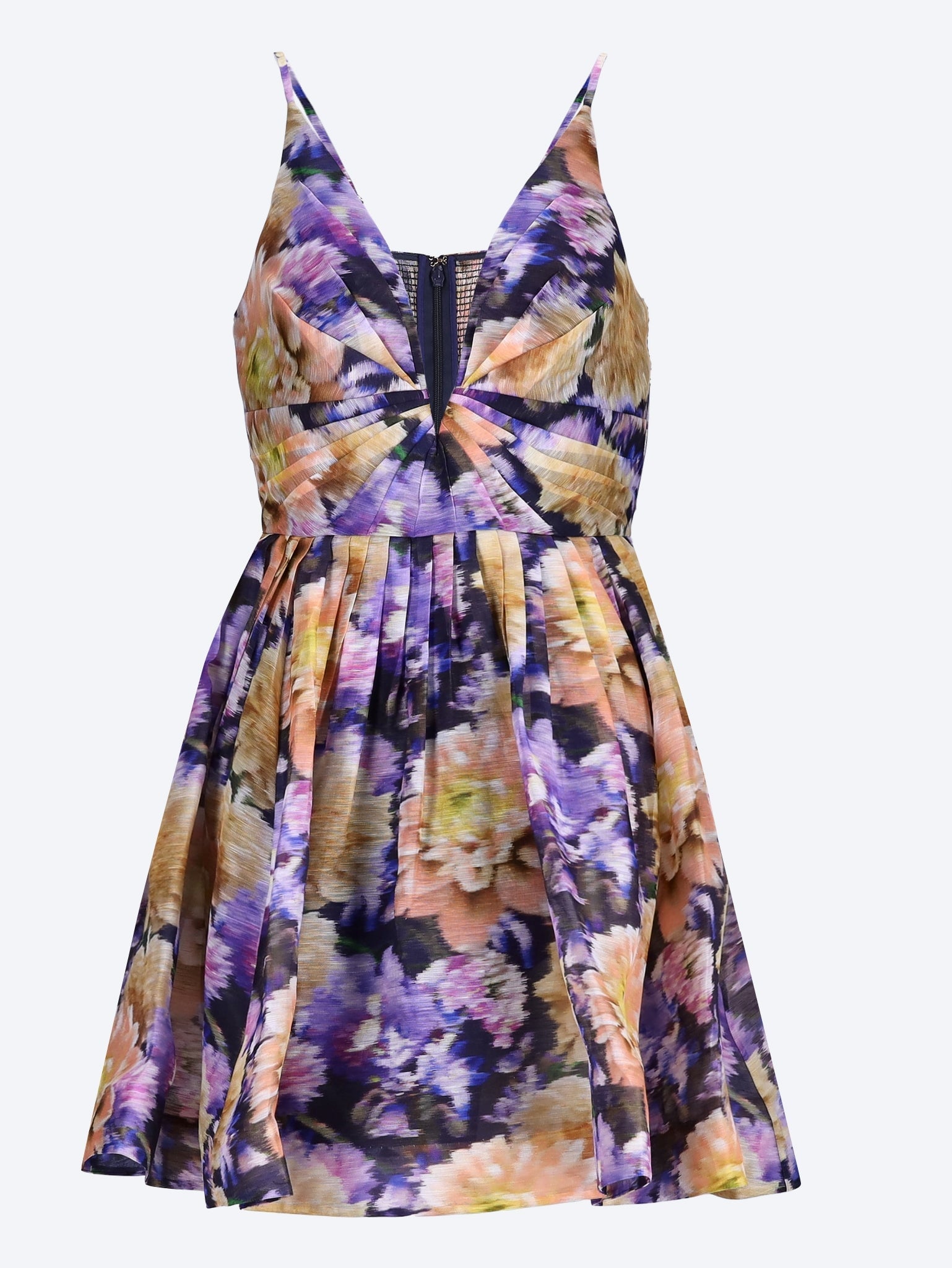 Luna v neck mini dress 1