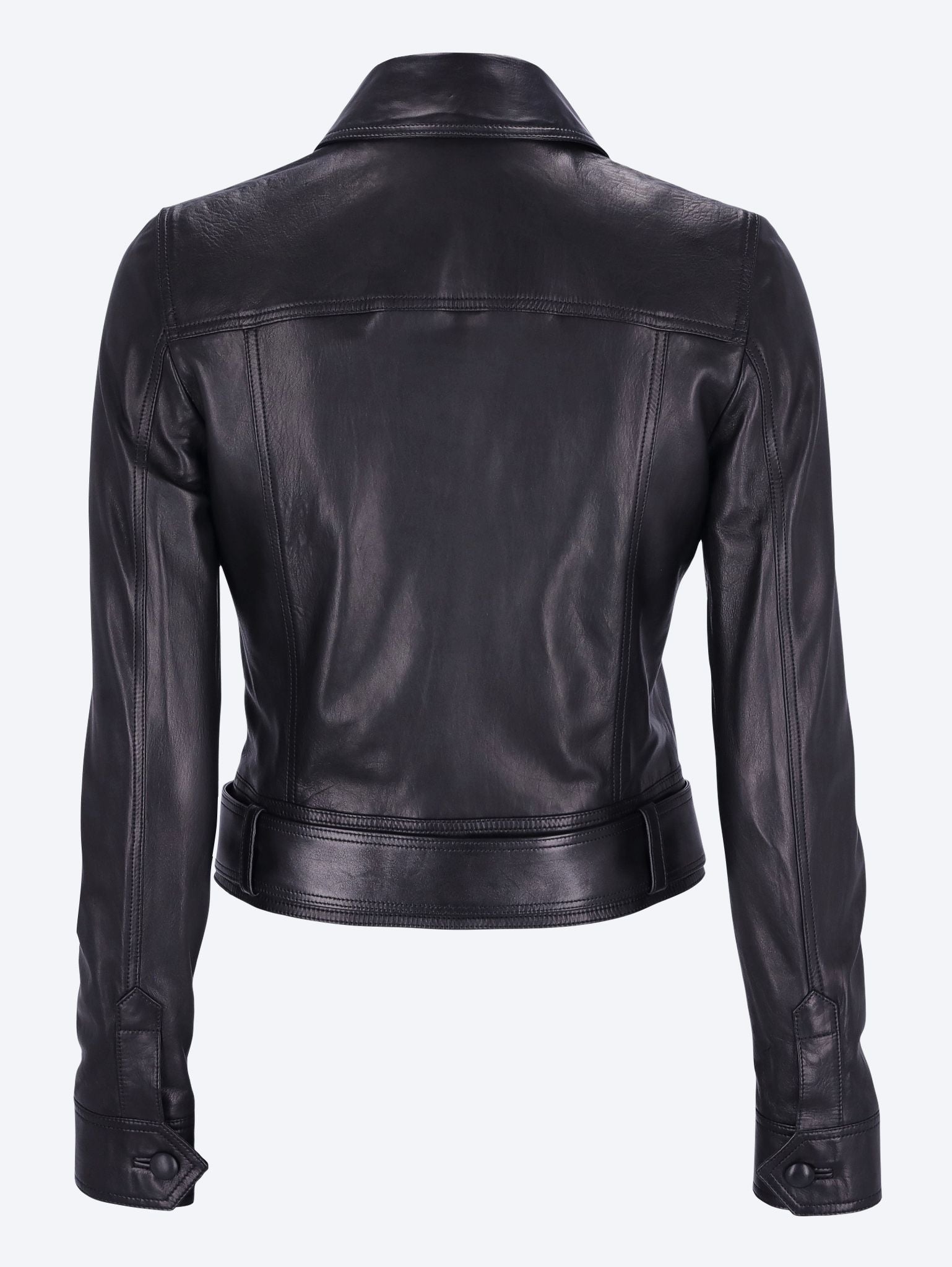 Cropped leather jacket 3