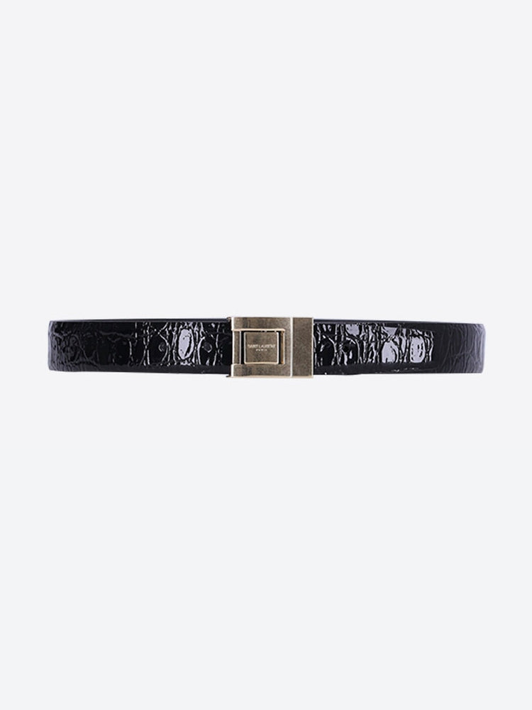 Ceinture en cuir brillant mâle 1