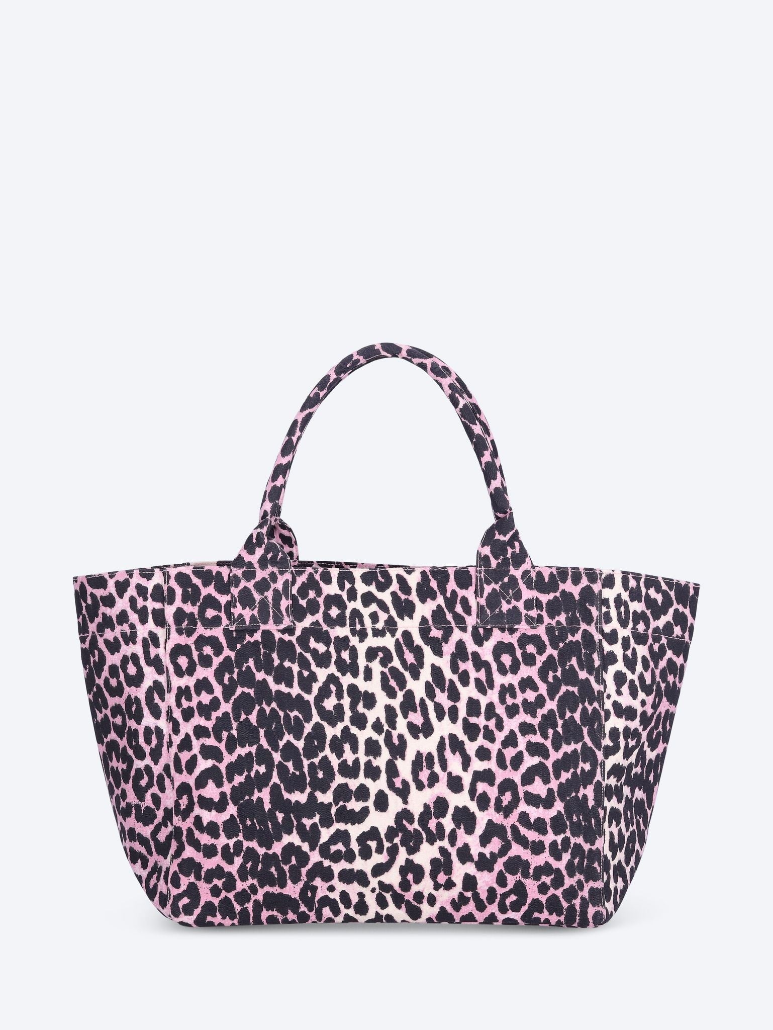 Medium trapeze printed sequin tote bag 4