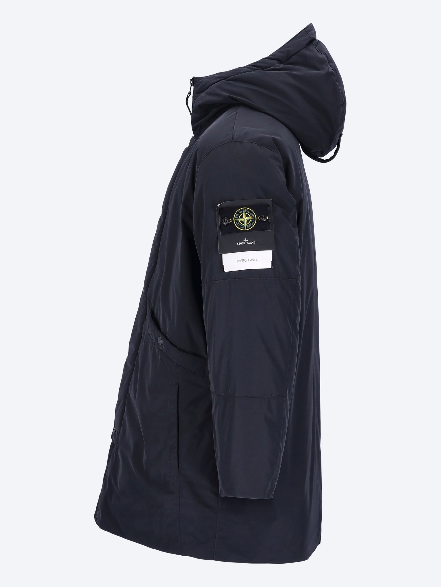 Micro twill long parka 2