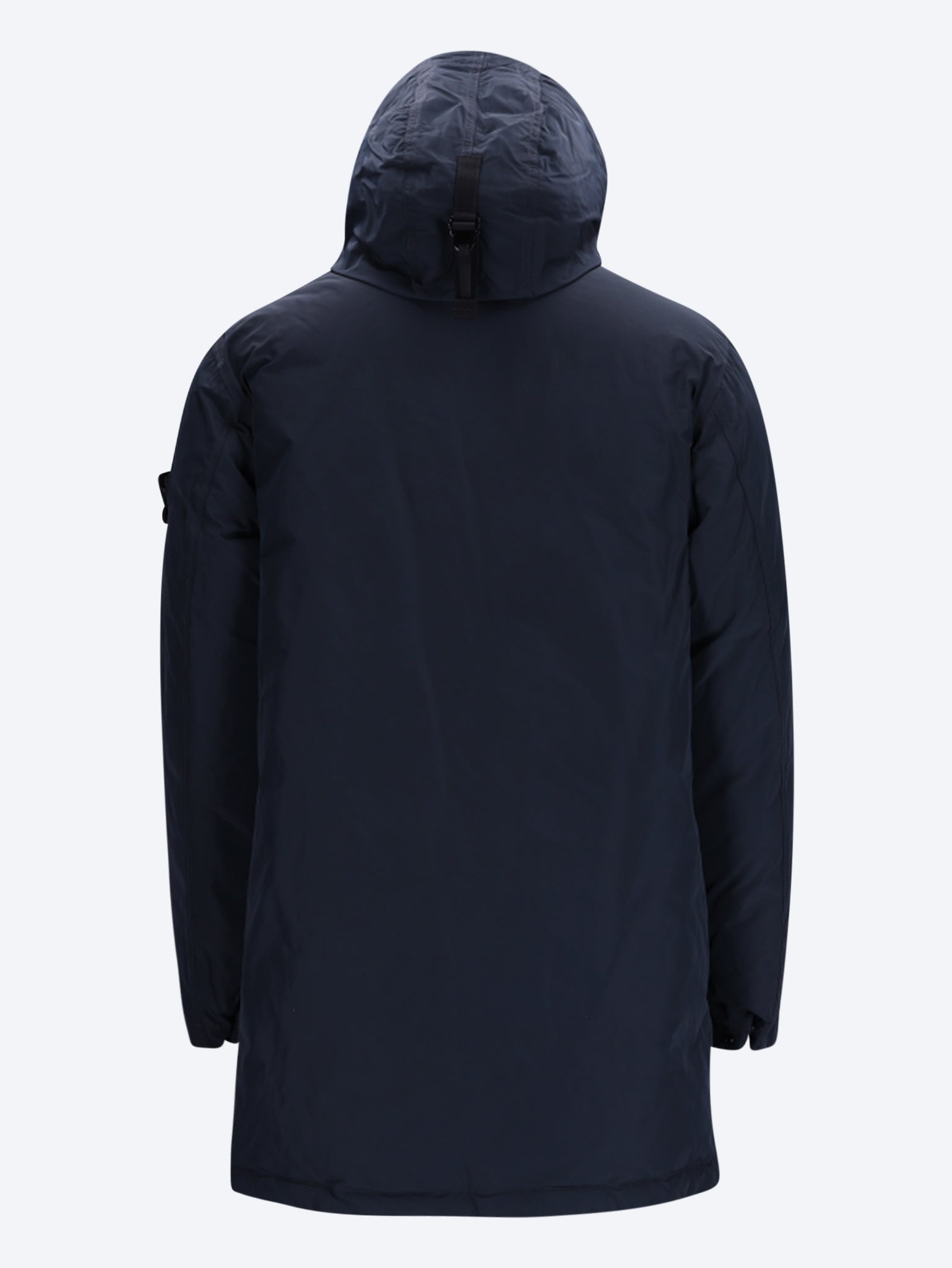 Parka longue en polyester recyclé micro twill 3