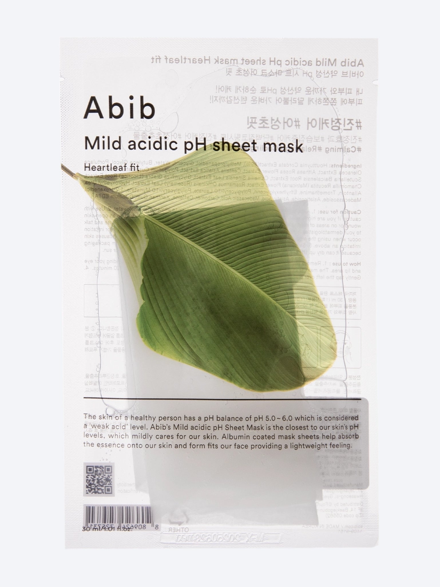 Mild acidic ph with heartleaf sheet 1