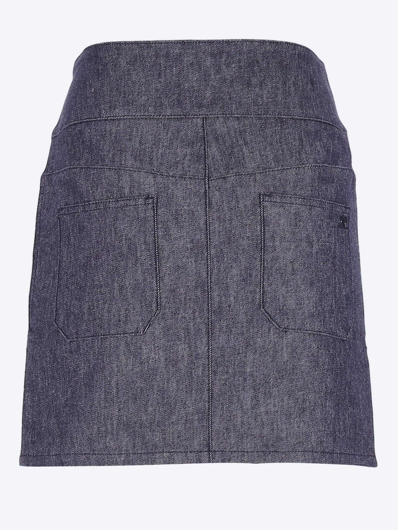 Mini belted denim skirt 3