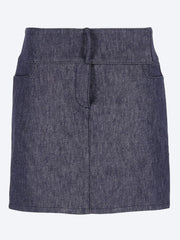 Mini belted denim skirt ref: