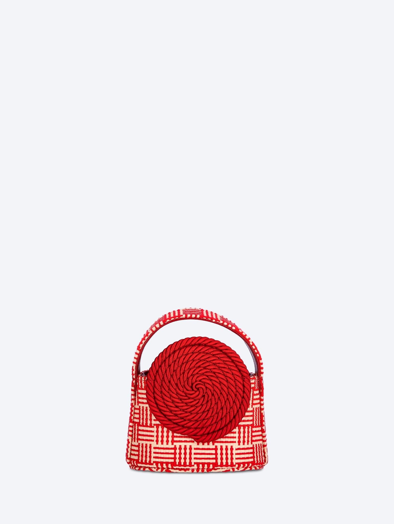 Mini gunther passementerie straw handbag 1