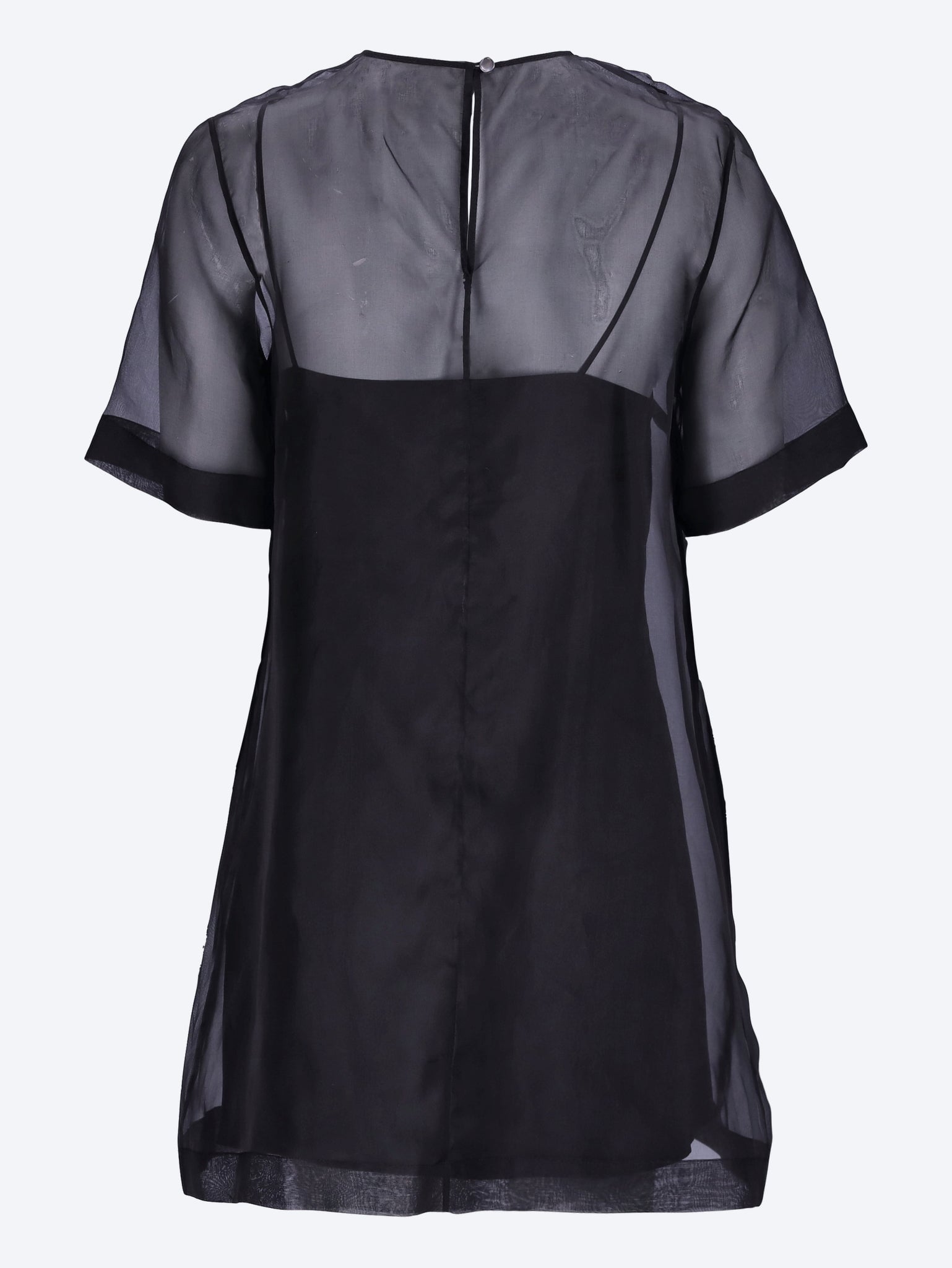 Mini sheer trapeze dress 2