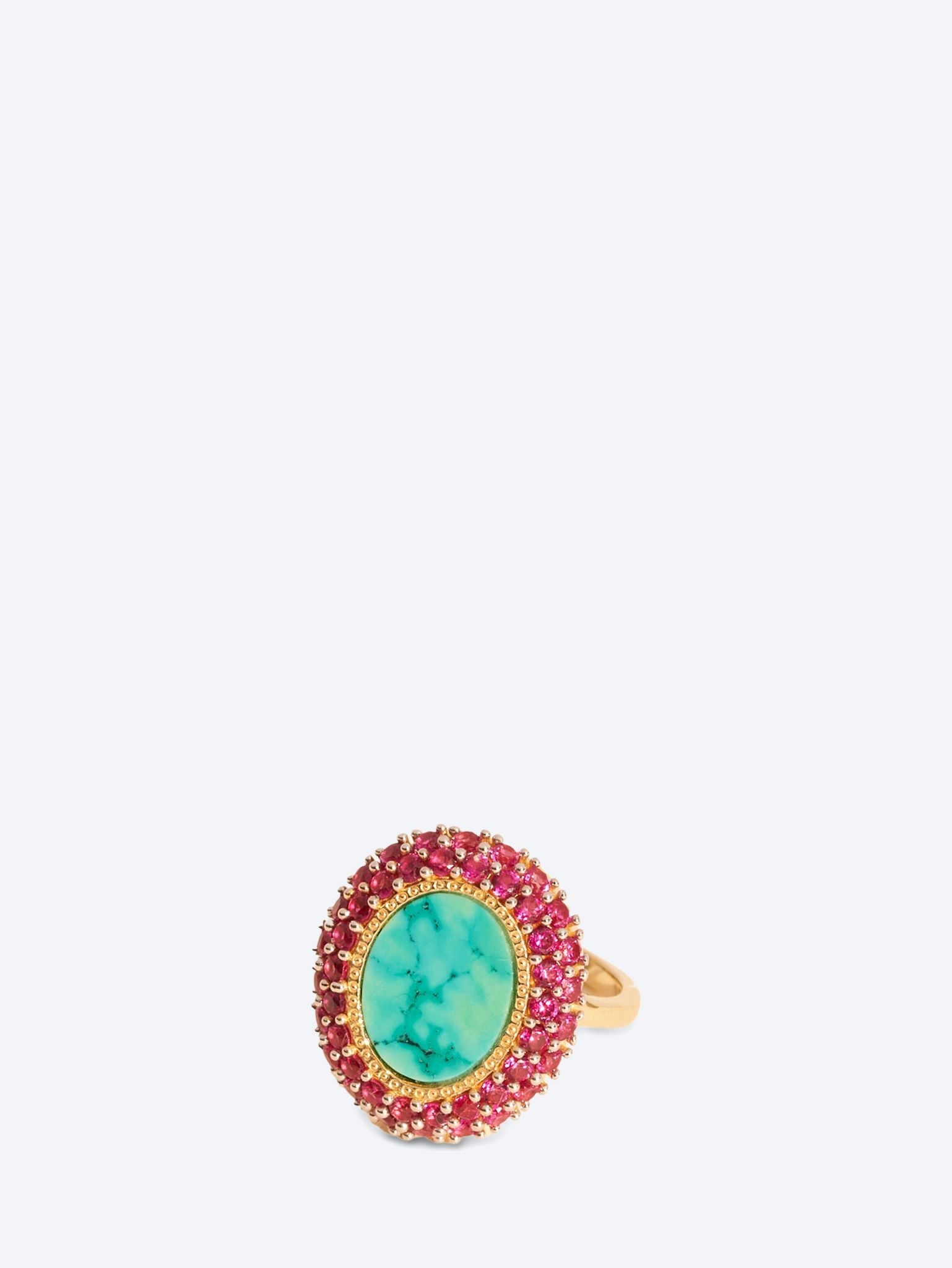 Mirage-Ring Türkis – Zirkone Fushia 1