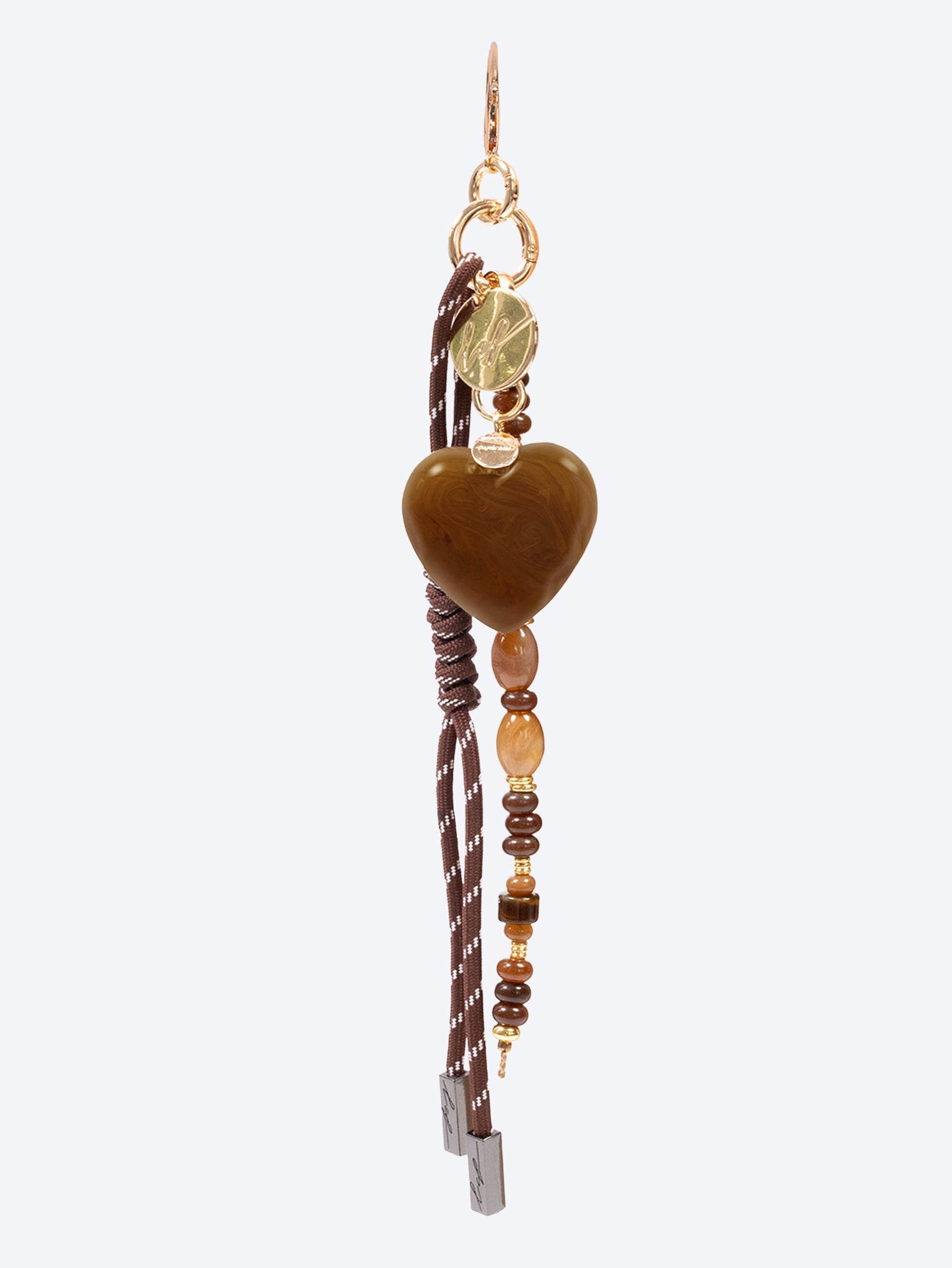 Mirco brown and heart brown bag jewel 30cm 1