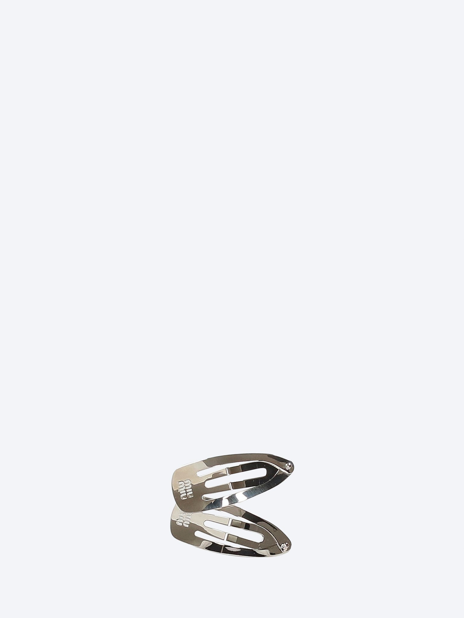 Miu-Logo-Juwelen-Haarnadel aus Messing 1