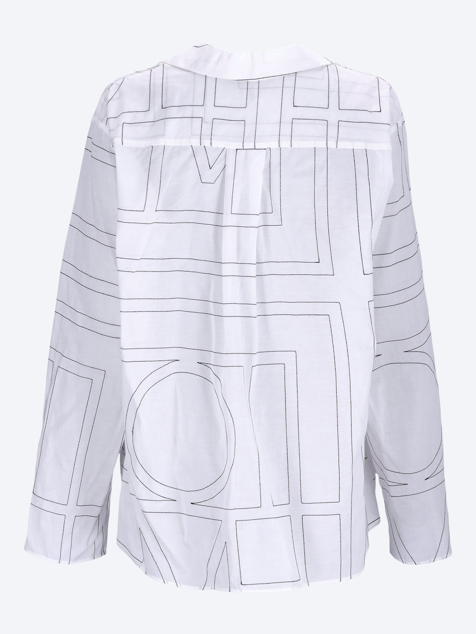 Monogram cotton-blend pj top 3