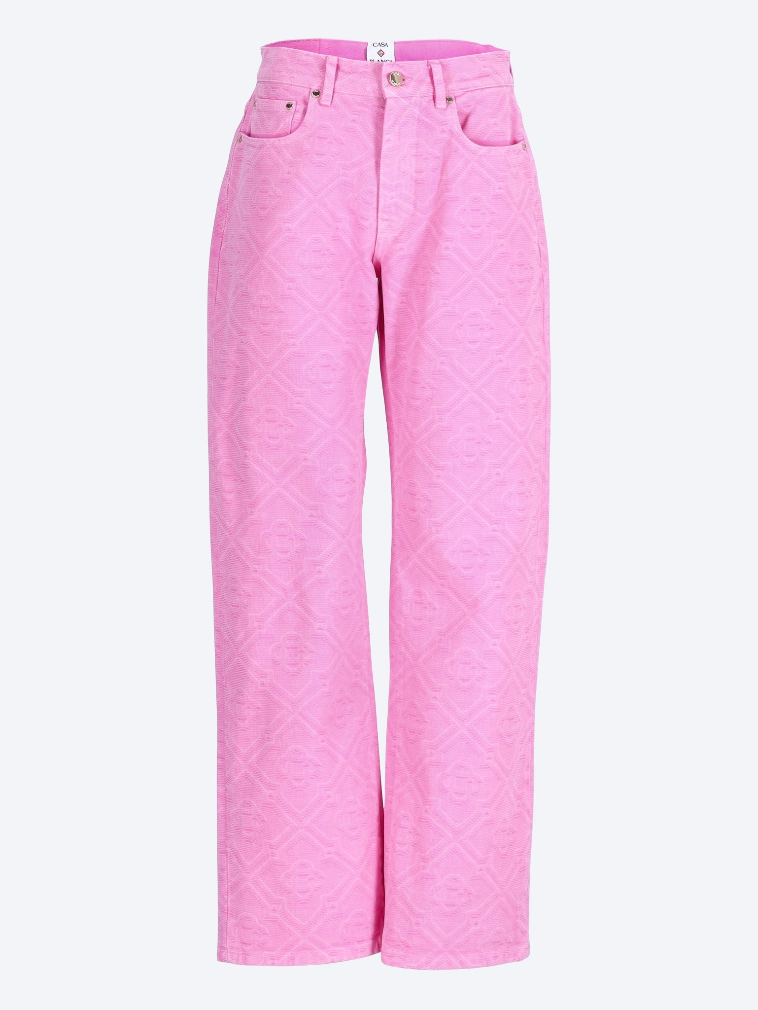 Monogram denim jeans 1