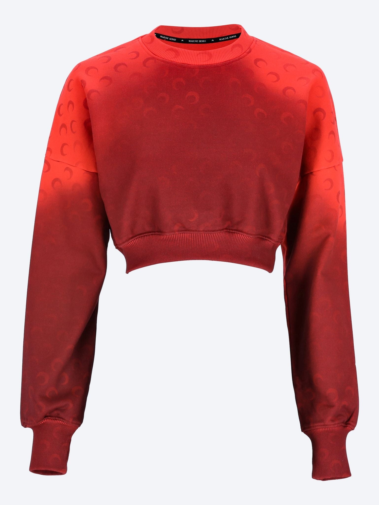 Moon faded cropped sweatshirt 1