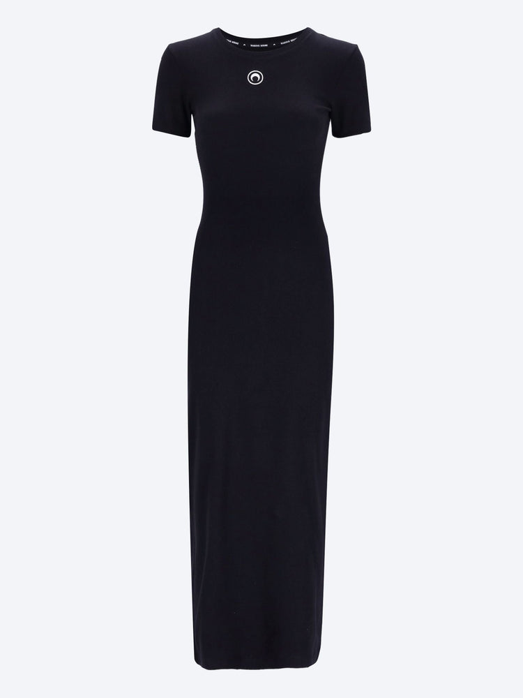 Moon logo ribbed dress 1
