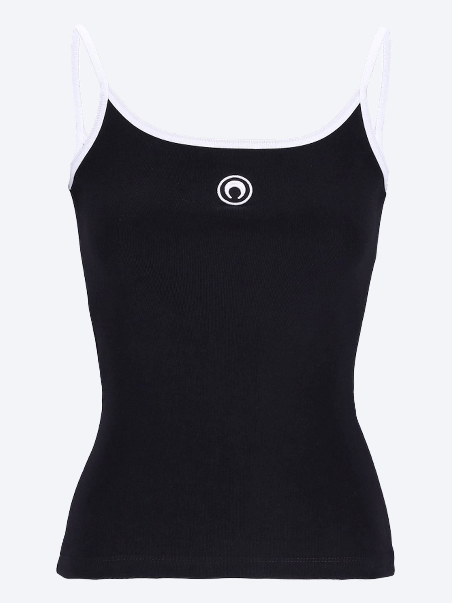 Moon logo ribbed strap top 1