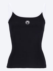 Moon logo ribbed strap top ref: