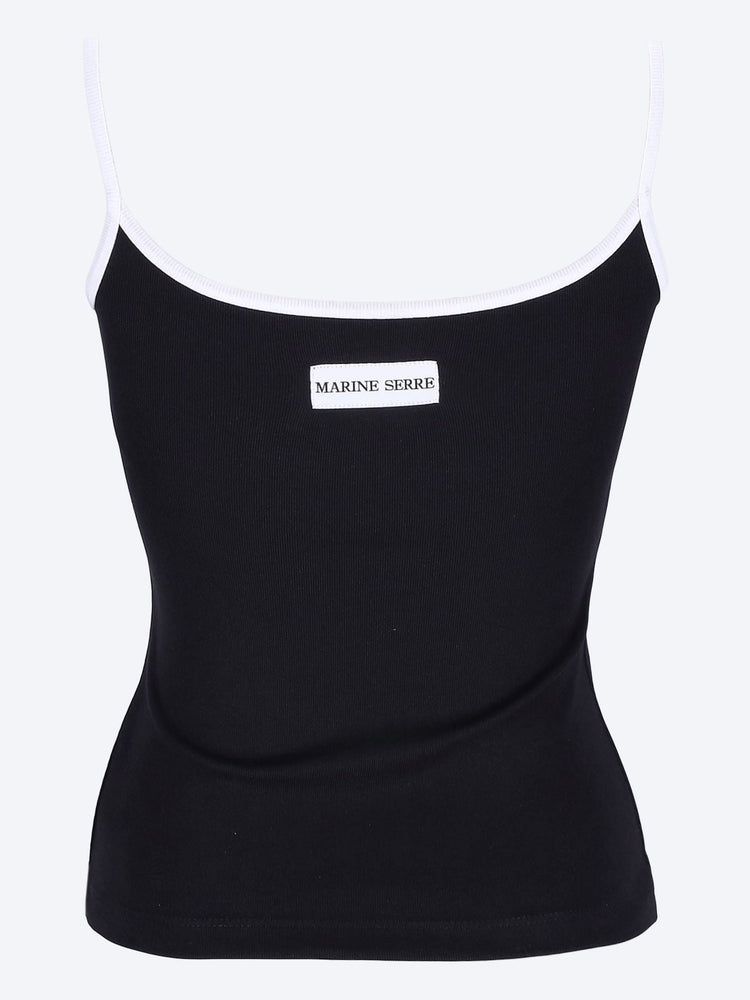 Moon logo ribbed strap top 3