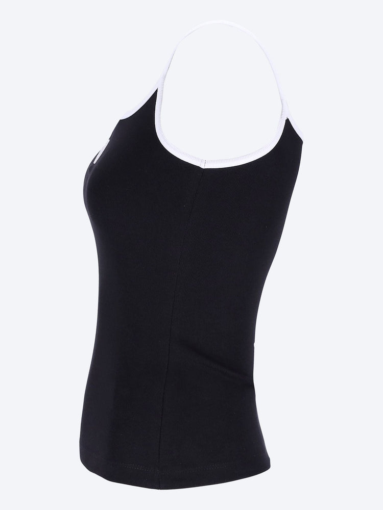 Moon logo ribbed strap top 2