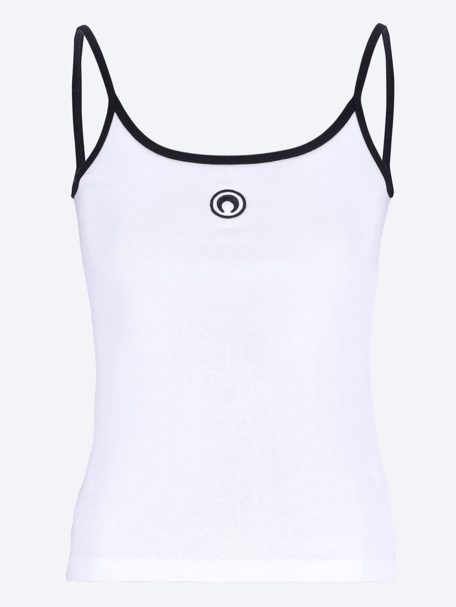 Moon logo ribbed strap top 1