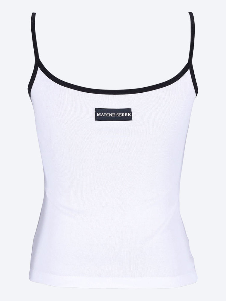 Moon logo ribbed strap top 3