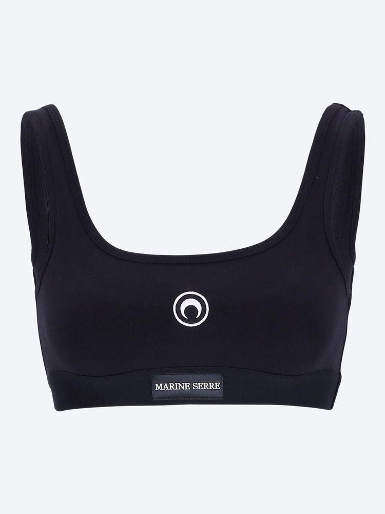 Moon logo stretched sports bra 1
