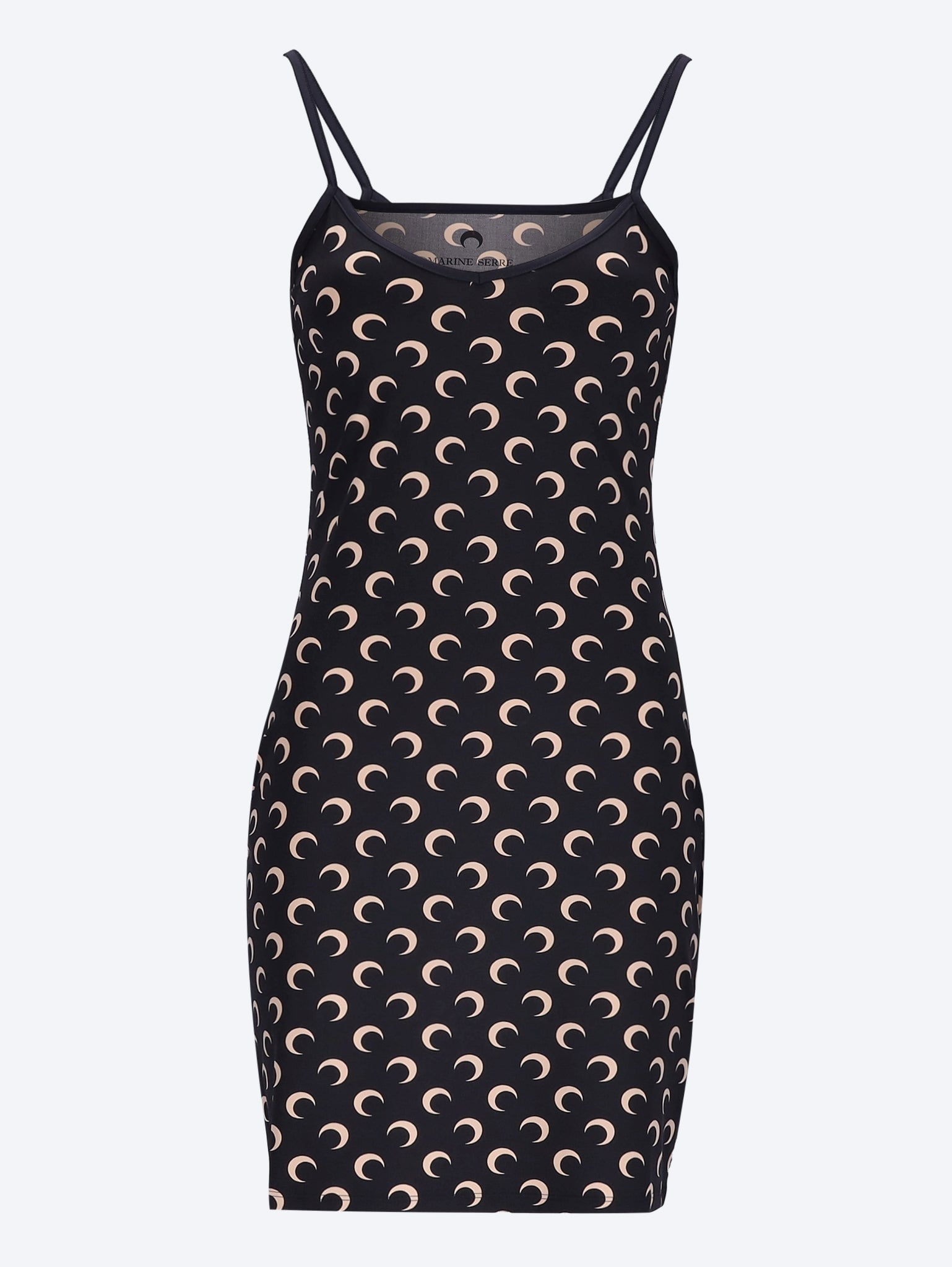 Moon printed jersey straps mini dress 1