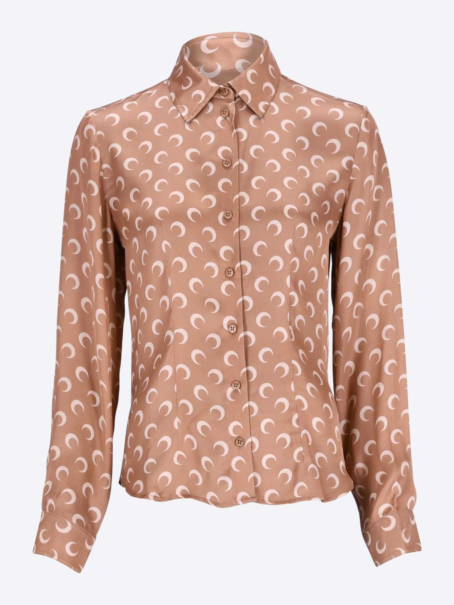 Moon satin shirt blouse 1